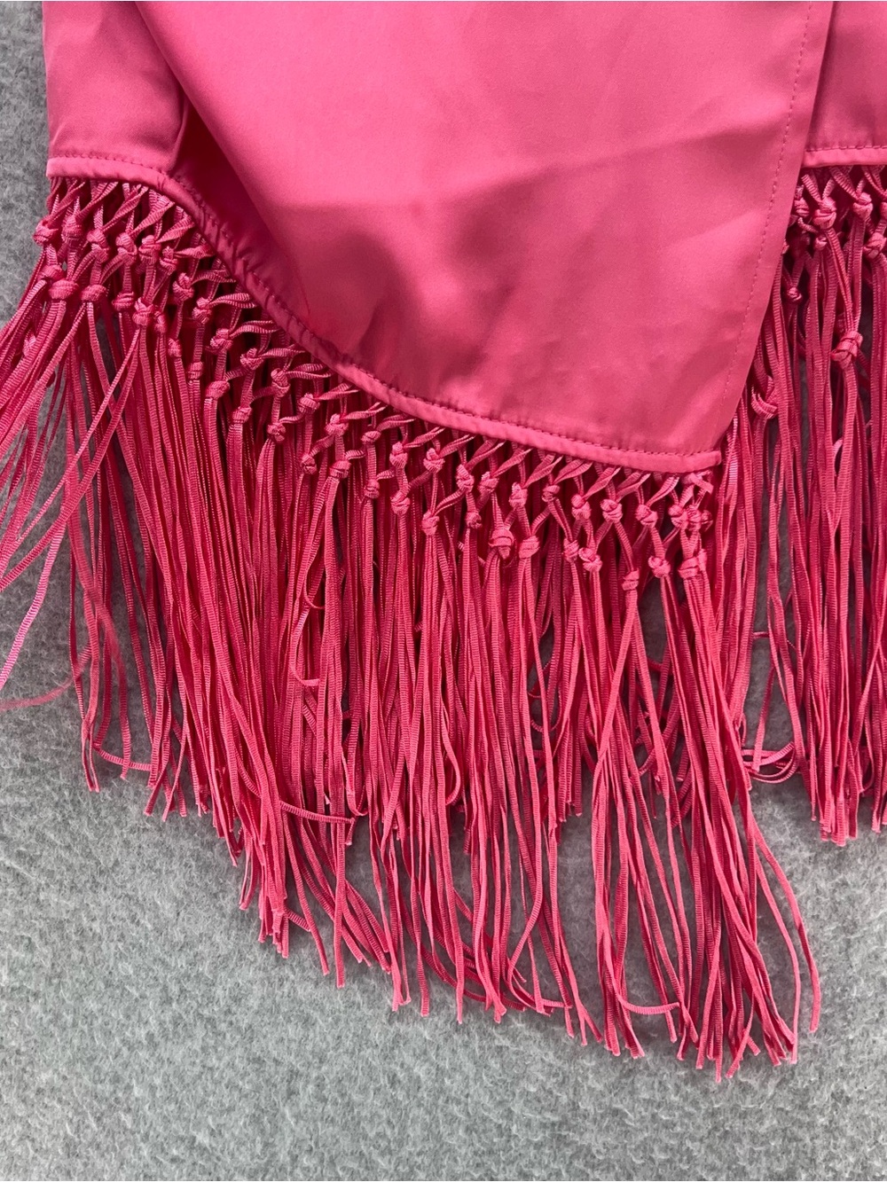 Rachel Zoe Pink Fringe Slip Skirt Set - Picture 9 of 13